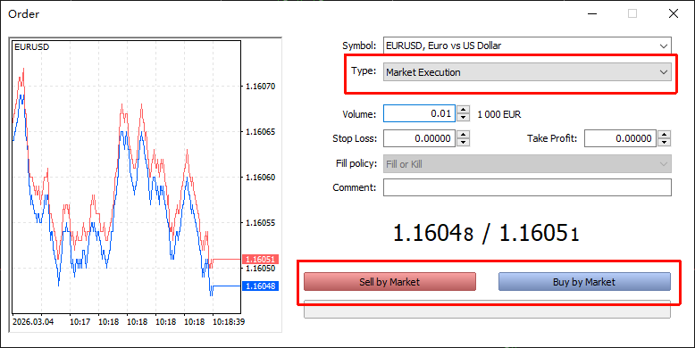 วิธีเปิดออเดอร์ Buy/Sell ใน MT5 แบบเข้าใจง่าย